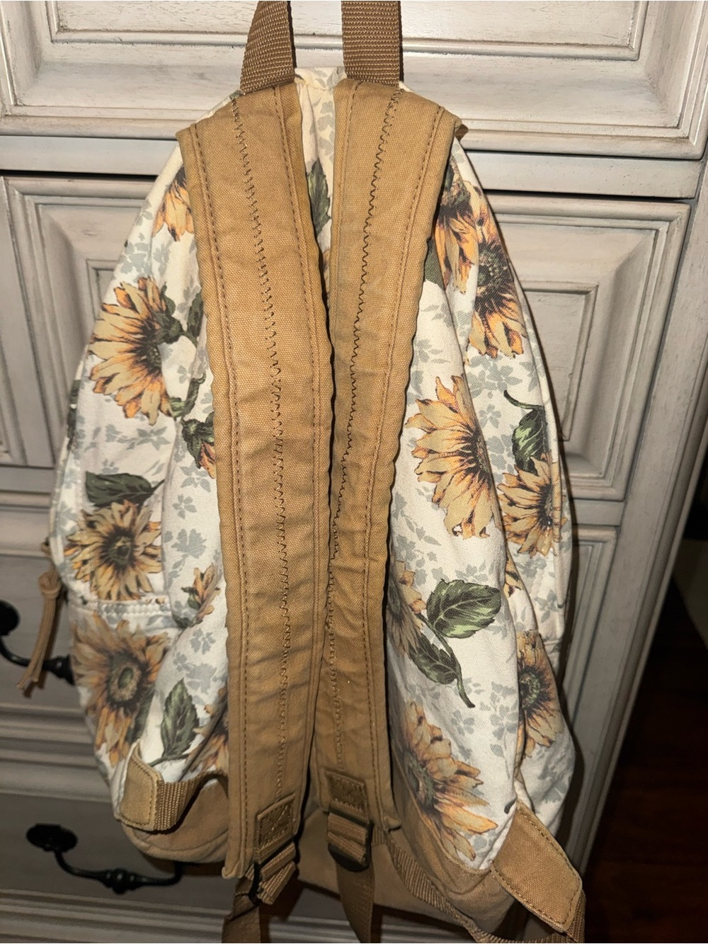 O'Neill Sunflower Print Backpack - Cream & Yellow - Picture 2 of 6